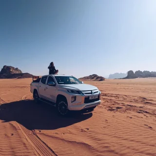 Cool things to do in Jordan:

#2 jeep safari on the desert

Especially when your driver is as crazy as you are :) But anyway adrenaline + amazing moon like scenery (they shot The Martian and Star Wars here!)